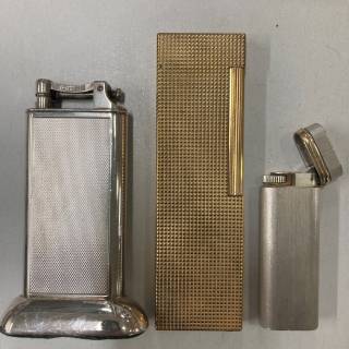 Lot 435 - Dunhill, Cartier and Dupont cigarette lighters