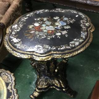 Mother-of-pearl side table