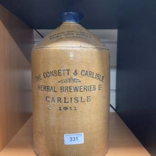 Lot 331 - Consett and Carlisle spirit flask